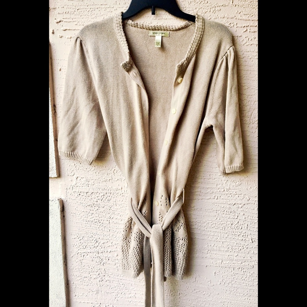 Banana Republic Tie Cardigan